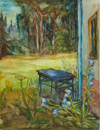 Blumen vor dem Haus, 2015