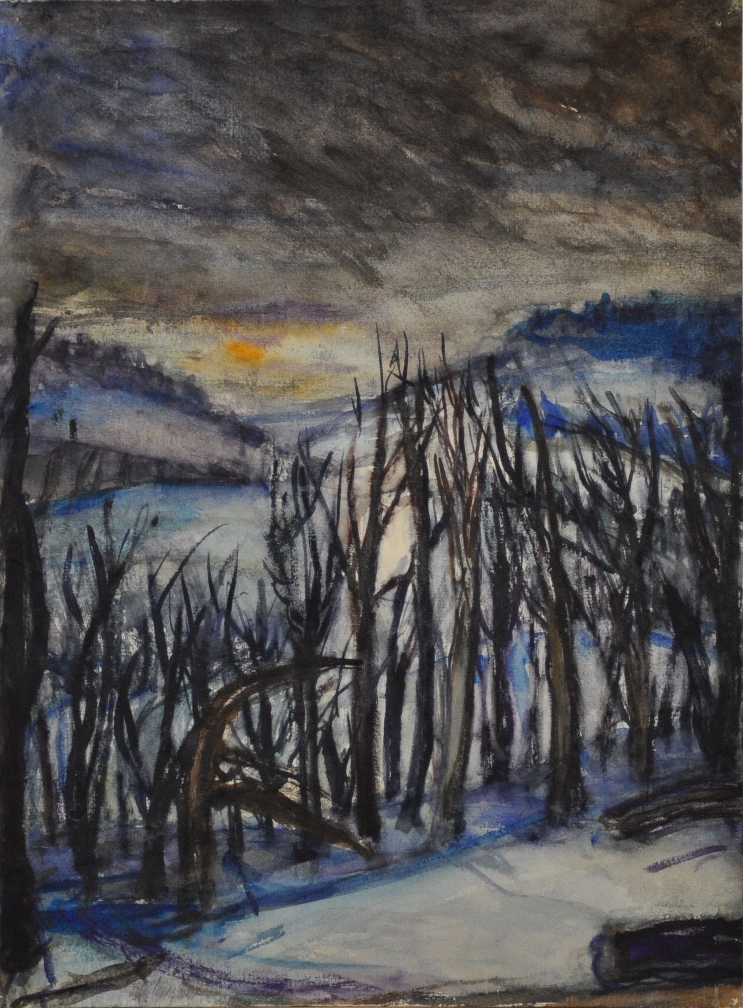 Winterabend im Wiener Wald, 2012